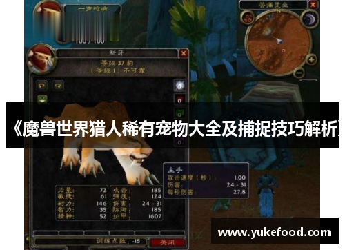 《魔兽世界猎人稀有宠物大全及捕捉技巧解析》